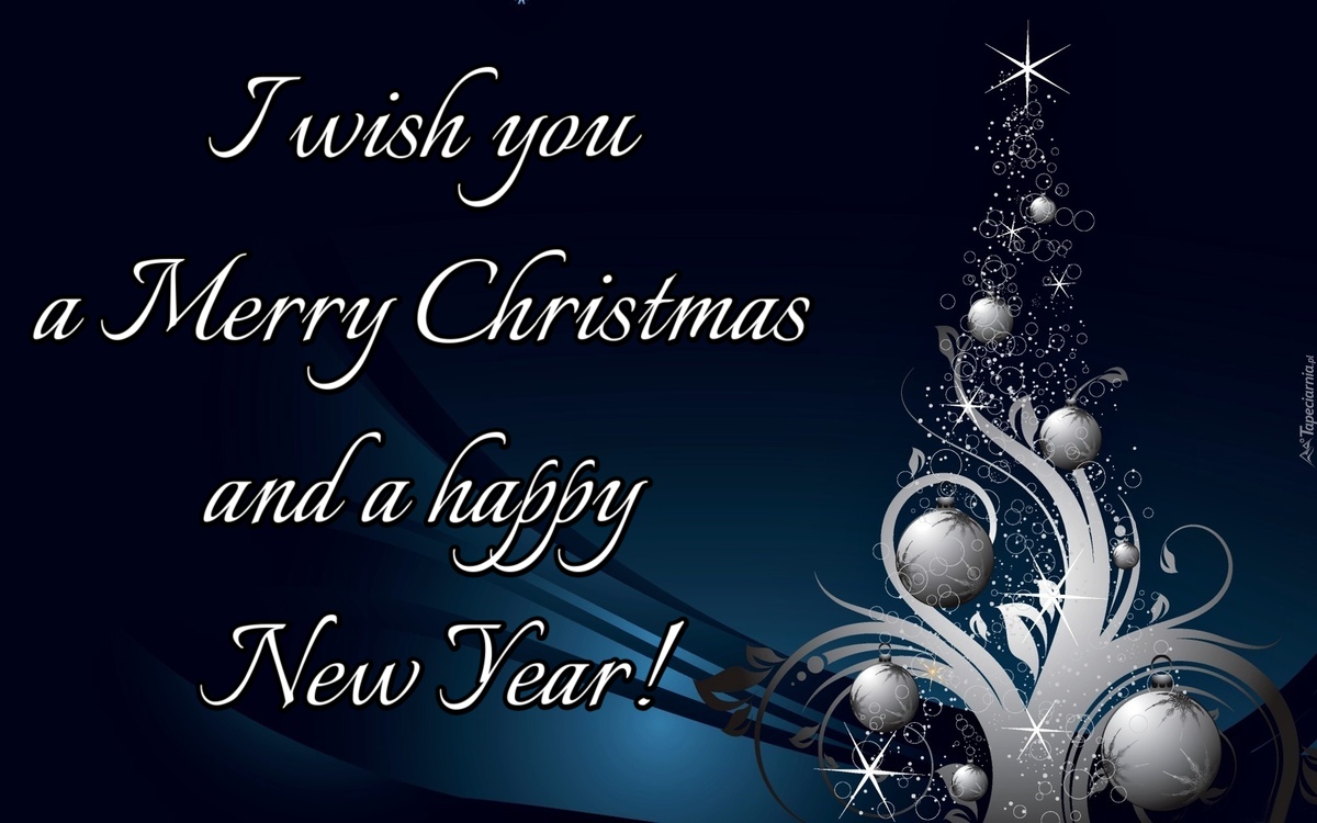 I wish you a Merry Christmas and a happy New Year