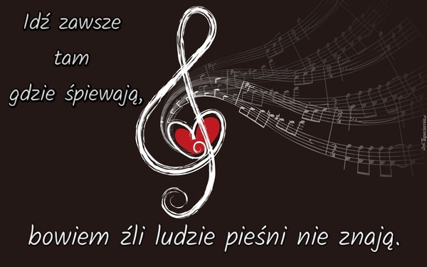 Miłość jest muzyką graną na dwa serca