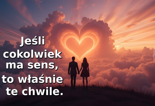 Jeśli cokolwiek ma sens, to właśnie te chwile