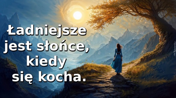 Ładniejsze jest słońce, kiedy się kocha