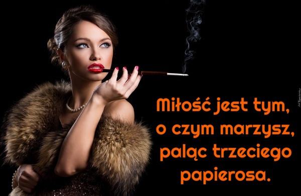 Dla mężczyzn palenie jest potrzebą, u kobiet to kokieteria