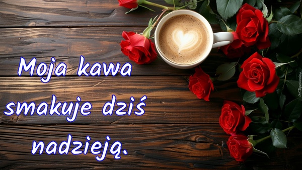 Moja kawa smakuje dziś nadzieją