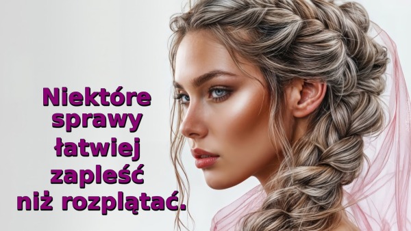 Niektóre sprawy łatwiej zapleść niż rozplątać