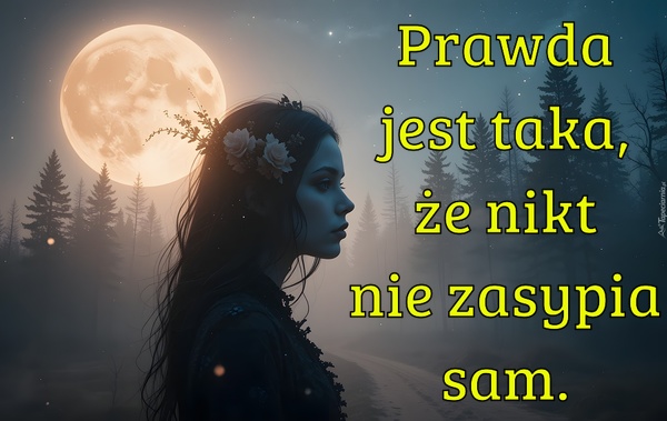 Prawda jest taka, że nikt nie zasypia sam