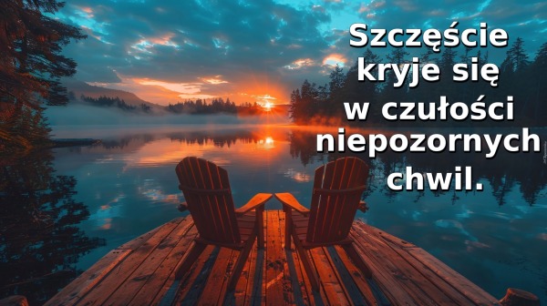 Szczęście kryje się w czułości niepozornych chwil