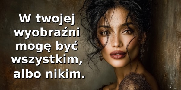 W twojej wyobraźni mogę być wszystkim, albo nikim