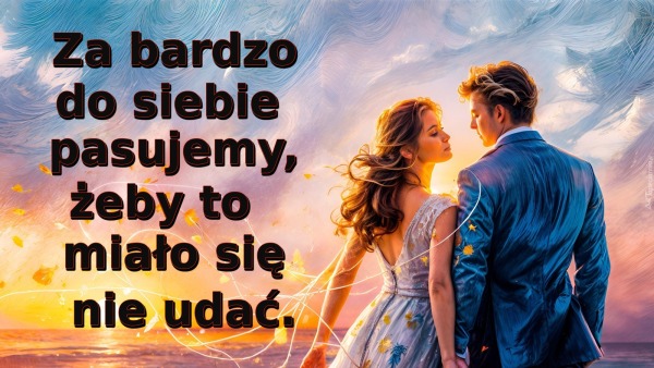 Za bardzo do siebie pasujemy, żeby to miało się nie udać