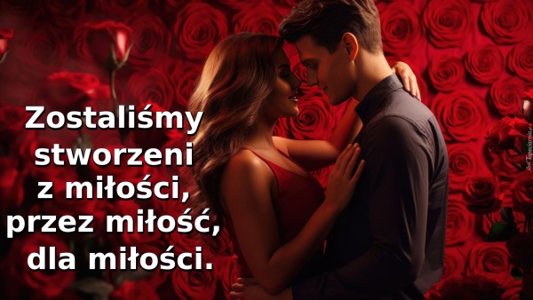 Zostaliśmy stworzeni z miłości, przez miłość, dla miłości