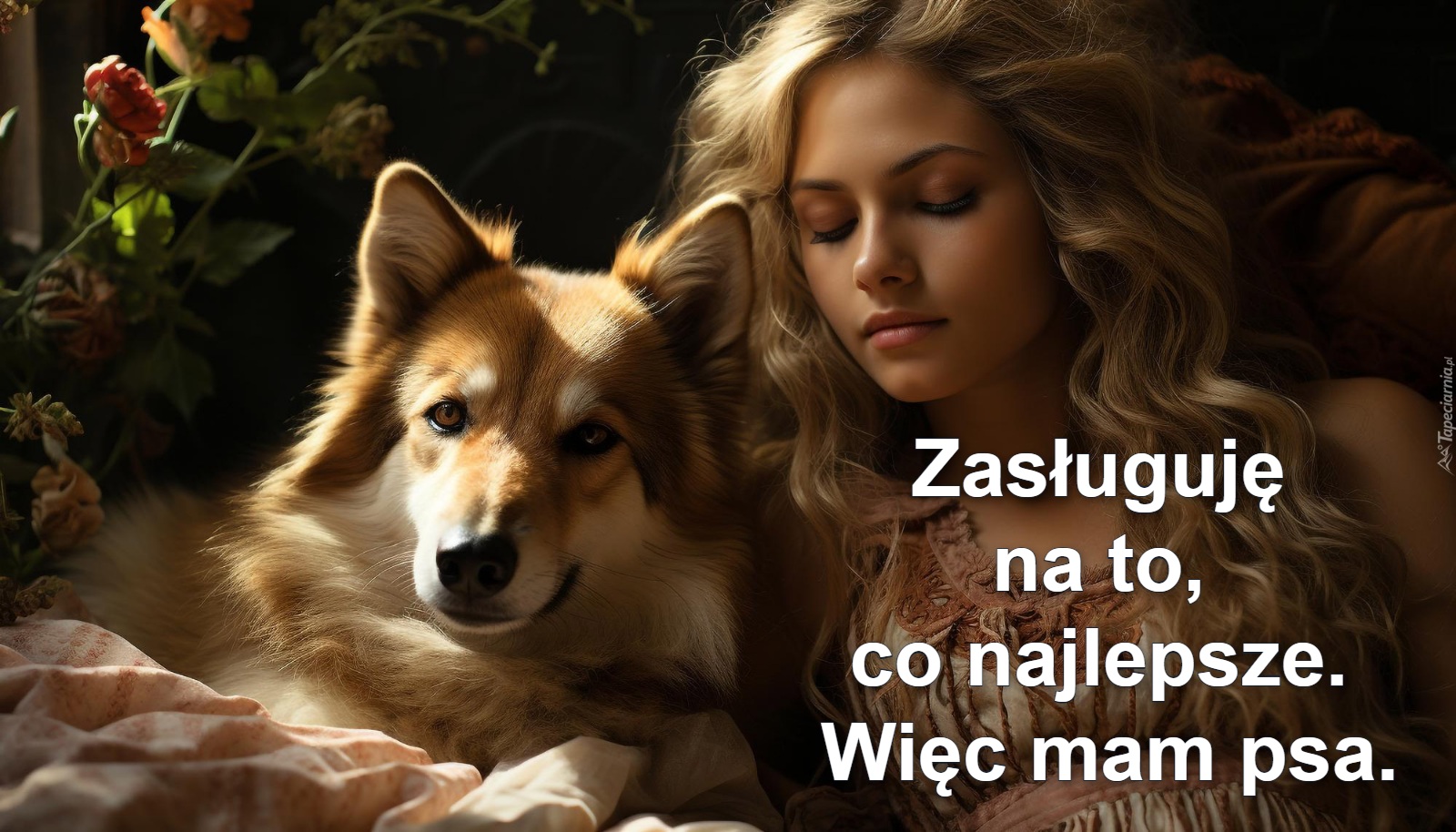 Zasługuję 
na to, 
co najlepsze. 
Więc mam psa.