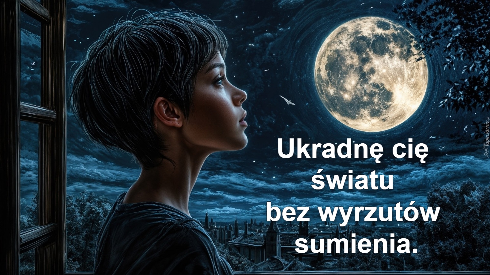 Ukradnę cię 
światu 
bez wyrzutów 
sumienia.