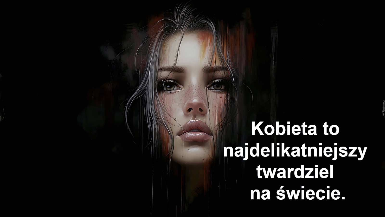 Kobieta to 
najdelikatniejszy 
twardziel 
na świecie.