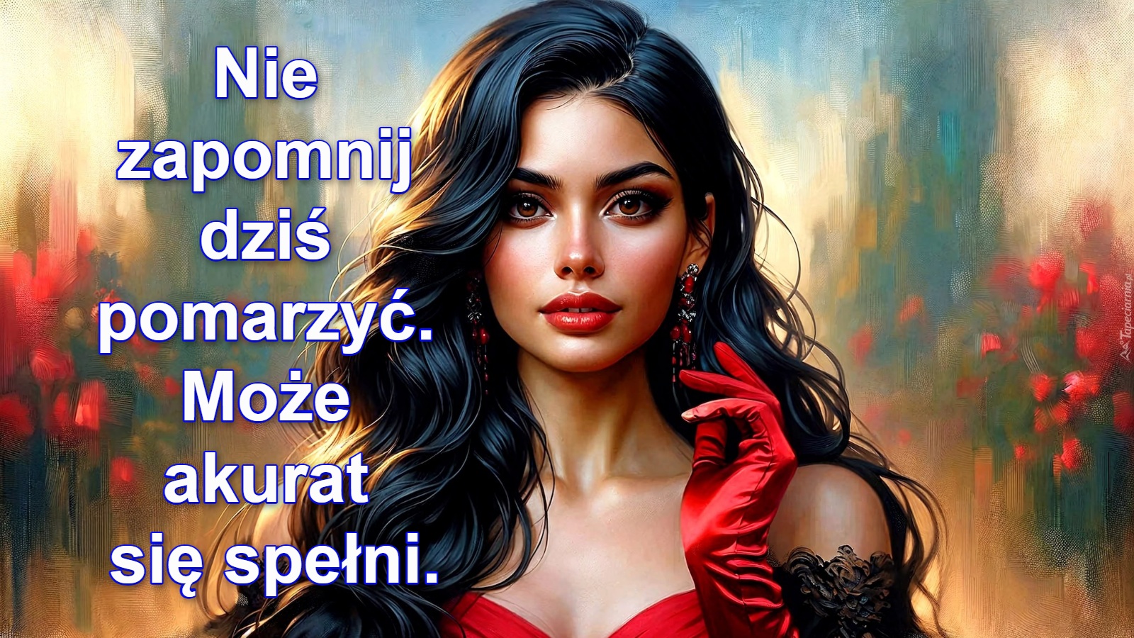 Nie 
zapomnij 
dziś 
pomarzyć. 
Może 
akurat 
się spełni.