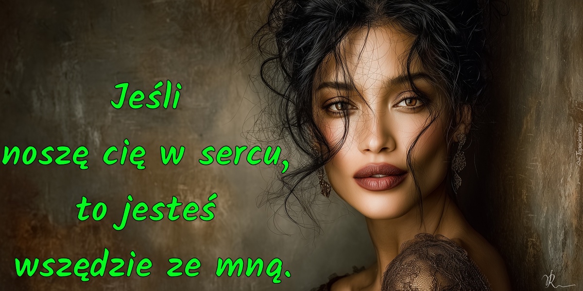 Jeśli noszę cię w sercu, to jesteś wszędzie ze mną