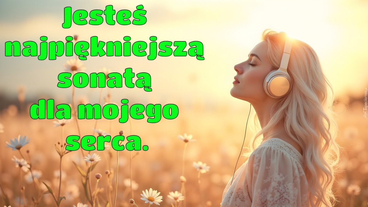 Jesteś najpiękniejszą sonatą dla mojego serca
