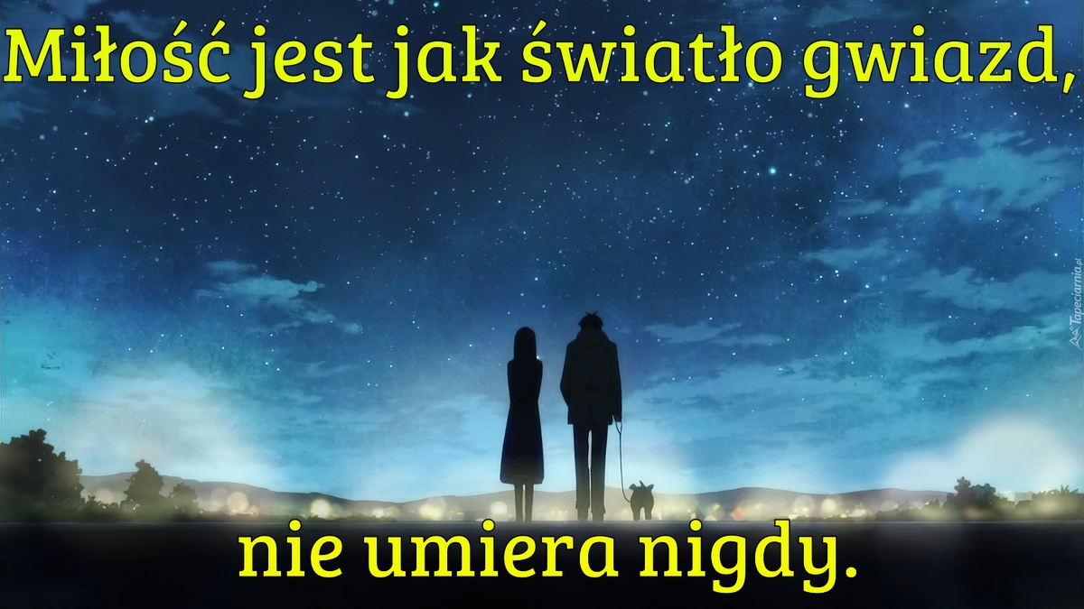 Miłość jest jak światło gwiazd, nie umiera