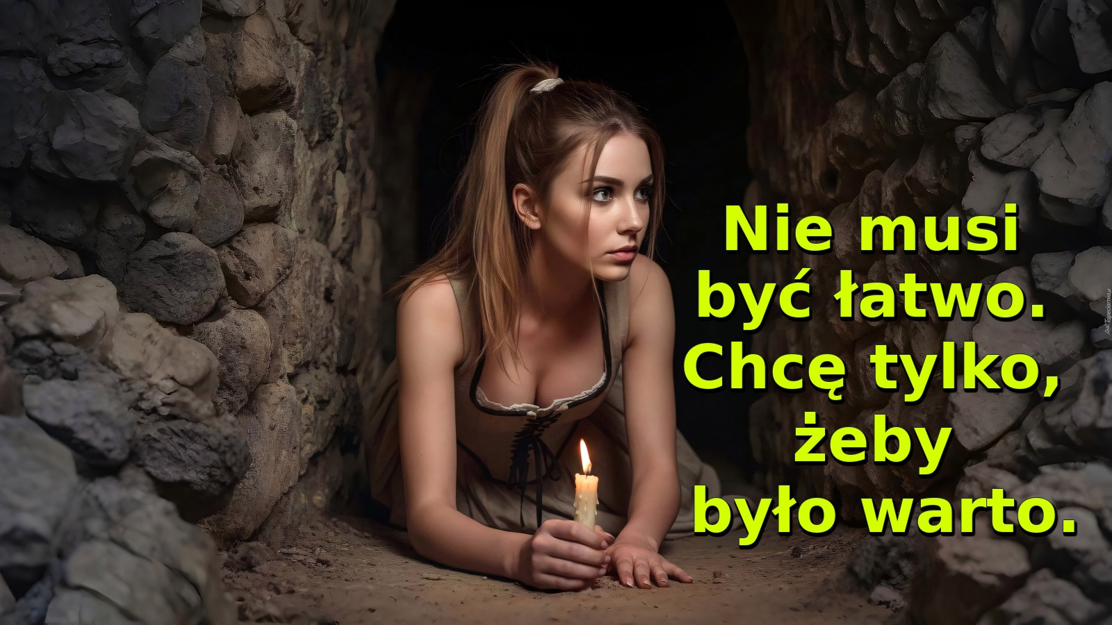Nie musi być łatwo. Chcę tylko, żeby było warto