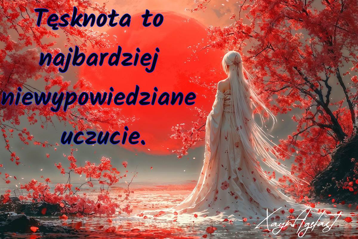 Tęsknota to najbardziej niewypowiedziane uczucie