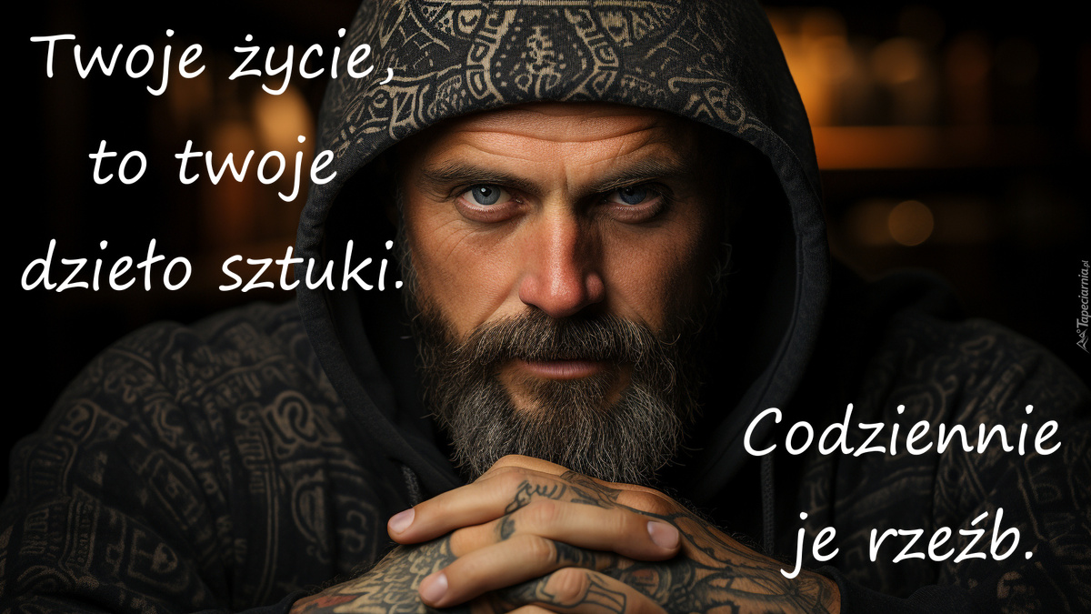 Twoje życie, to twoje dzieło sztuki. Codziennie je rzeźb
