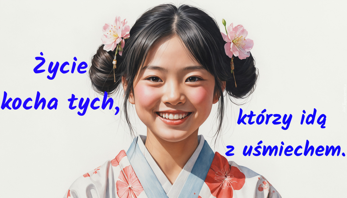 Życie kocha tych, którzy idą z uśmiechem