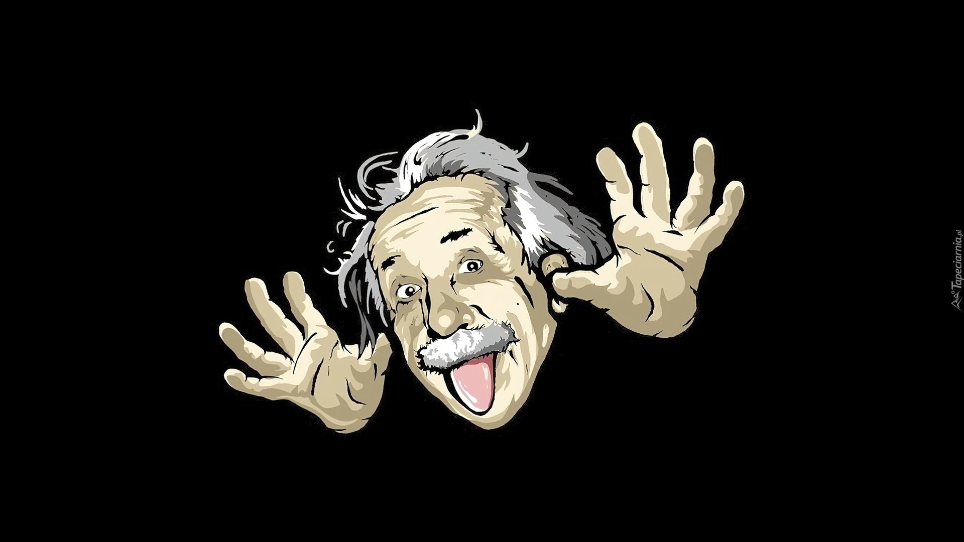Albert Einstein, Twarz, Rysunek