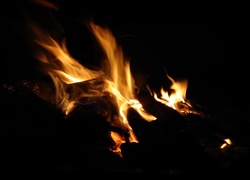 Płomienie, Ogień, Spalanie